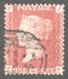 Great Britain Scott 33 Used Plate 91 - CF - Click Image to Close
